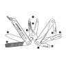 Мультитул LEATHERMAN SQUIRT ES4 BLACK 831242